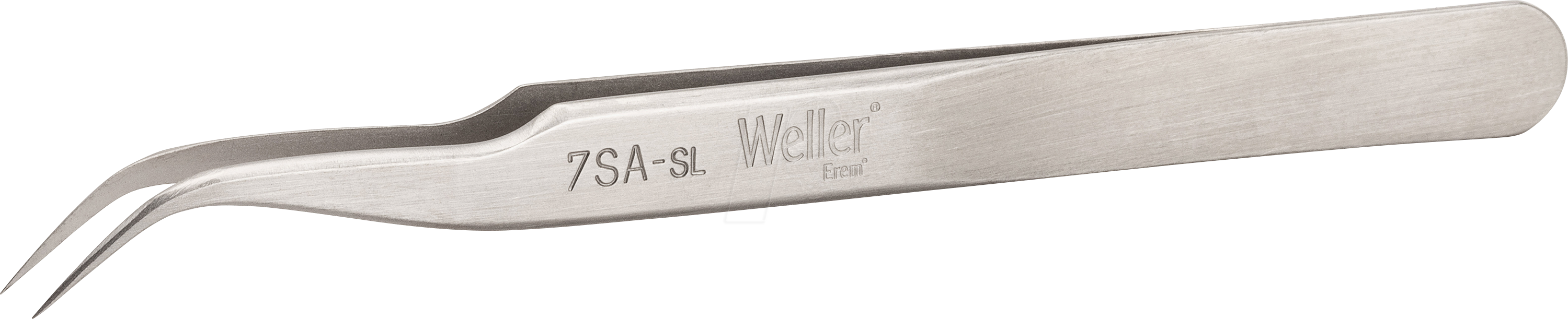 EREM 7SASL - Präzisionspinzette gebogen, ausgespart, mit feinen Spitzen