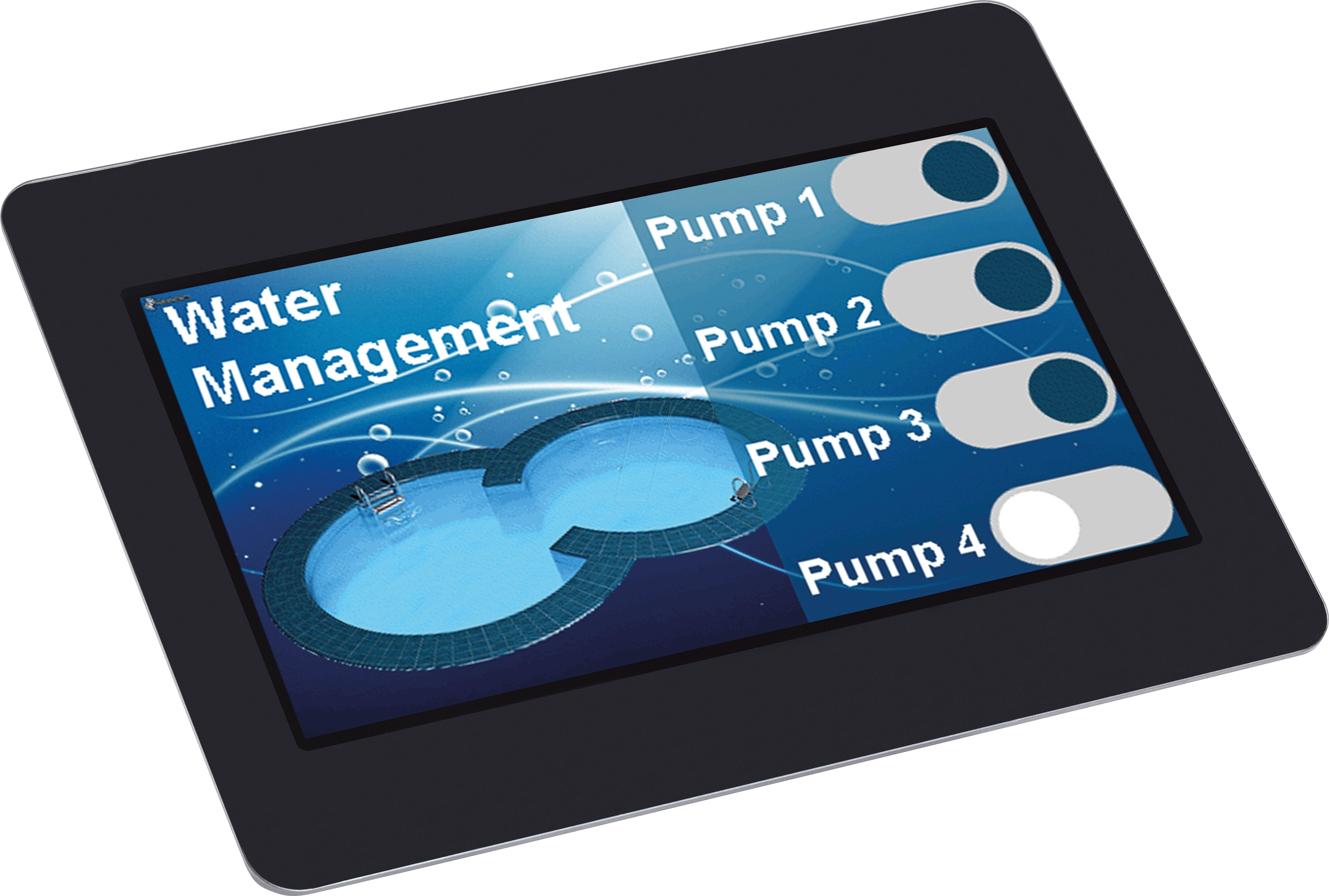 EA UNITFTS043-AT - Miniatur-Touchpanel 4,3''TFT, Grafik, Speicher, PCAP-Touch