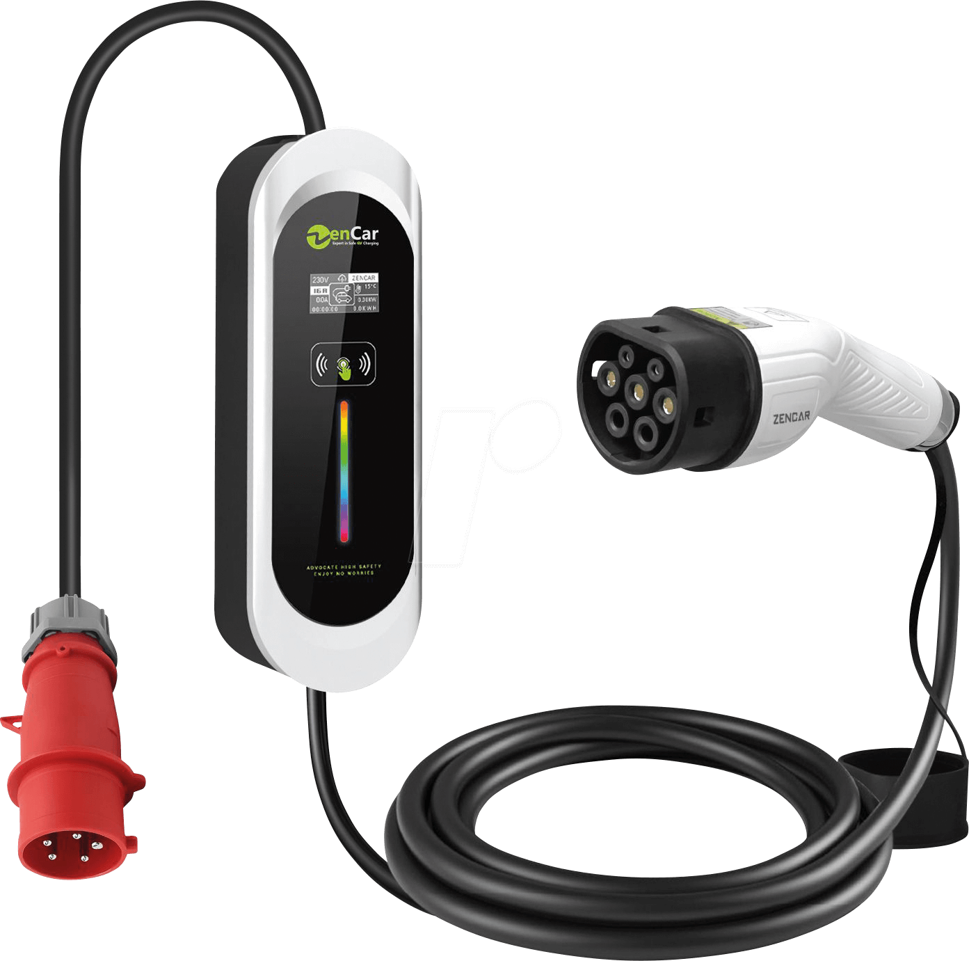 ICCB E-115-CEE16 - Zencar, Ladegerät, 11 kW, 5 m, Typ 2, CEE16