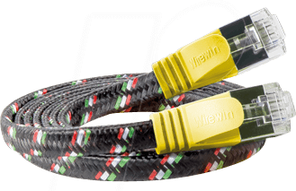 SLIM ST6 05 GE - Cat.6 SLIM-Tough-Kabel, F/FTP, 0,5 m, gelb