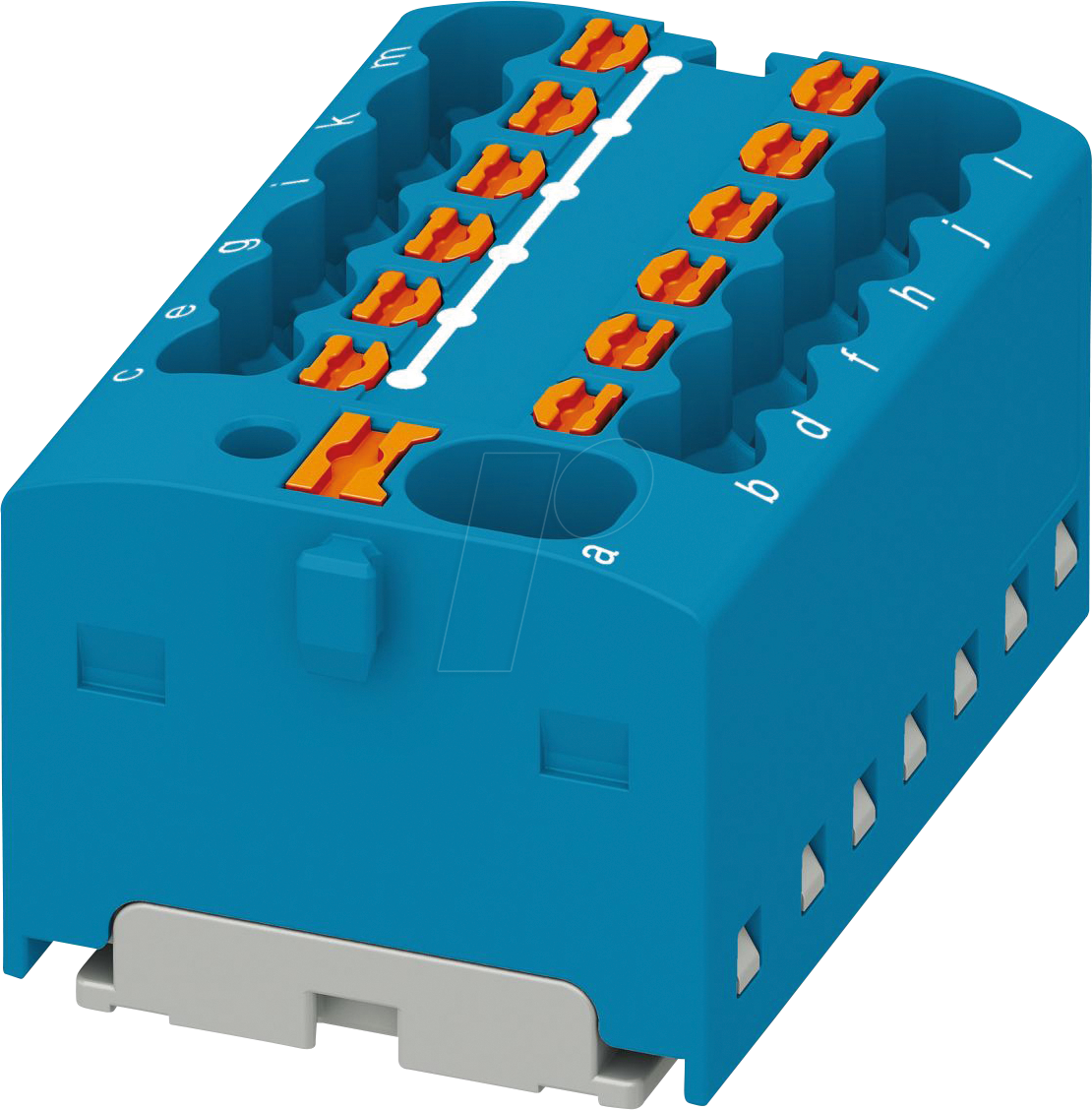 PHOE 1046962 - Verteilerblock PTFIX, 4/12x1,5, blau