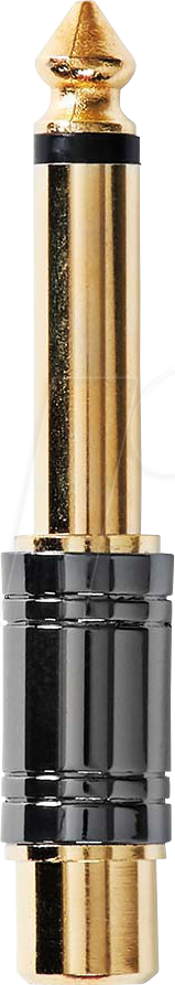 N CABW23935BKG - 6,3 mm Mono Klinken Stecker auf Cinch Buchse