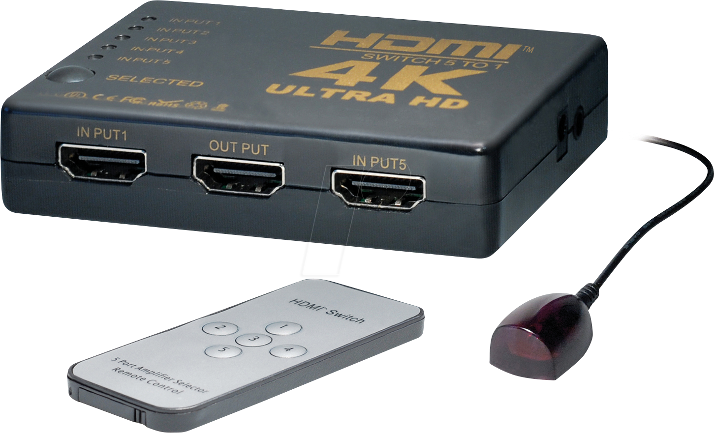 MATR CS1-5L - HDMI 4K 30 Hz Switch, 5-Port