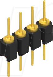 FIS MK05 4G - Stiftleiste, 1-reihig, 1 x 4 - 2,54 mm