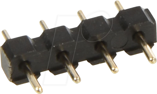Thumbnail - W+P 952-084-1 - Stiftleiste RM 2,54mm, gerade, 1-reihig, 4-polig