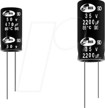 SD0J108M0811M - Elko, radial, 1000 µF, 6.3 V, 85°, RM 3,5