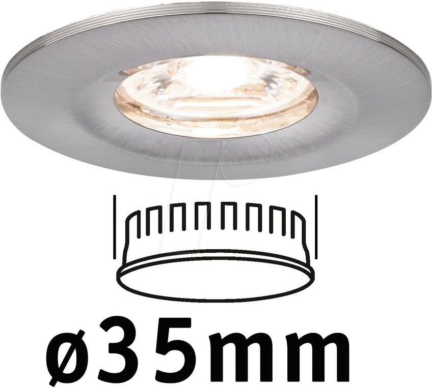 PLM 94300 - Einbauleuchte Nova Mini Coin starr, 4 W, 2700 K, rund, eisen