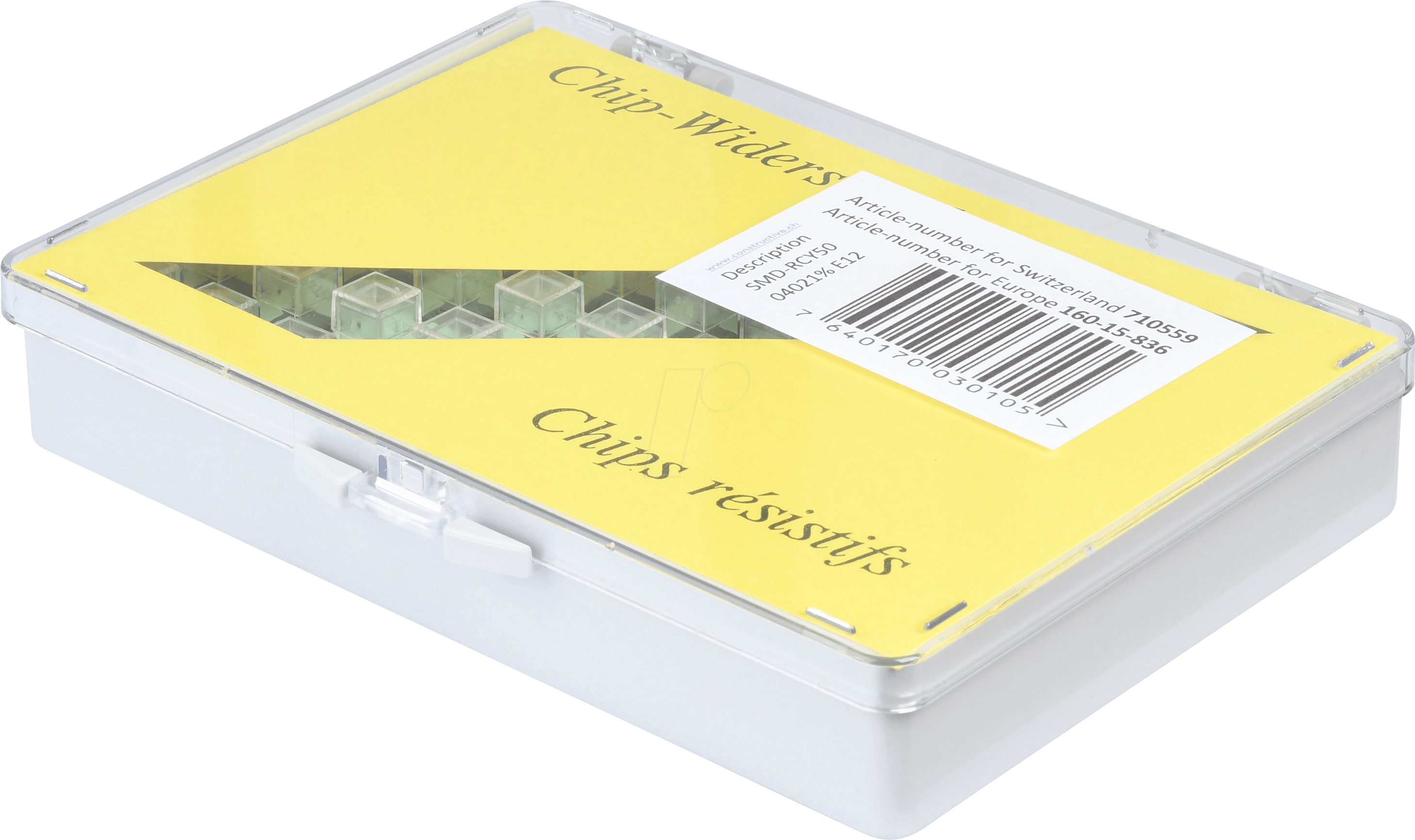 SORT 0402 R50E12 - Widerstandssortiment, 0402, E12, 1%, 50 Stk./Wert