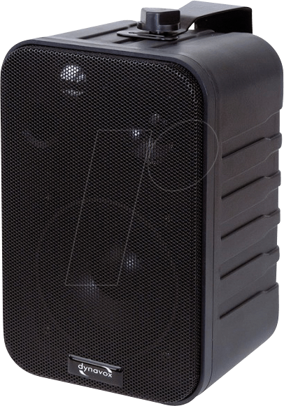 DYNAVOX 201873 - Mini-Box 3-Wege mit Halterung, schwarz, Paar