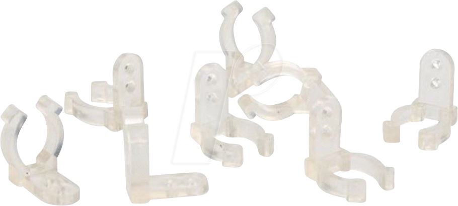 HQ RL99003 - Befestigungsclips für Lichtschläuche, transparent, 20 Stück