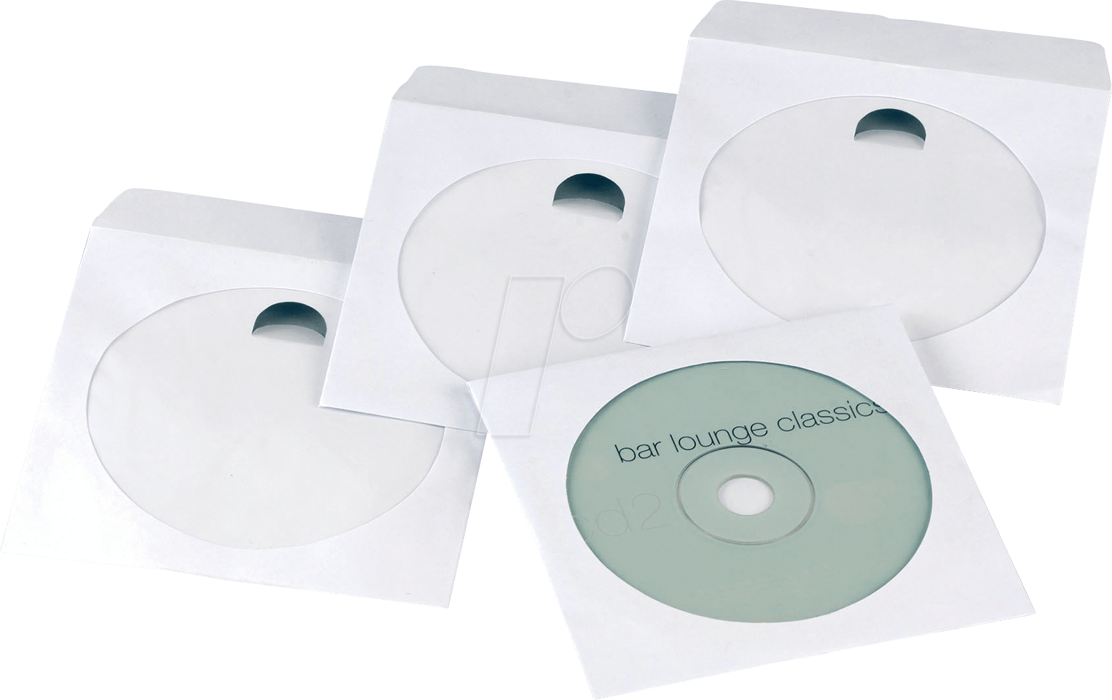 CD-SCHUTZ 50WS - CD/DVD Papierhüllen, 50er Pack, weiß