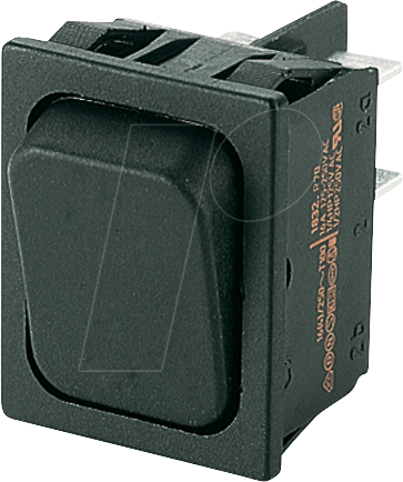 WIPPE 1834.3302 - Wippschalter, 2x UM, schwarz