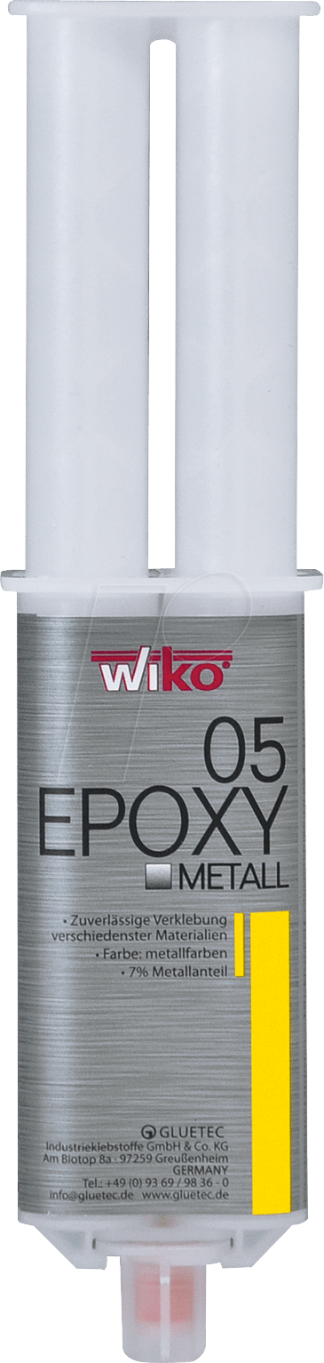 WIKO FLM S25 - Epoxykleber, Flüssigmetall, grau, hochflexibel, 25 ml