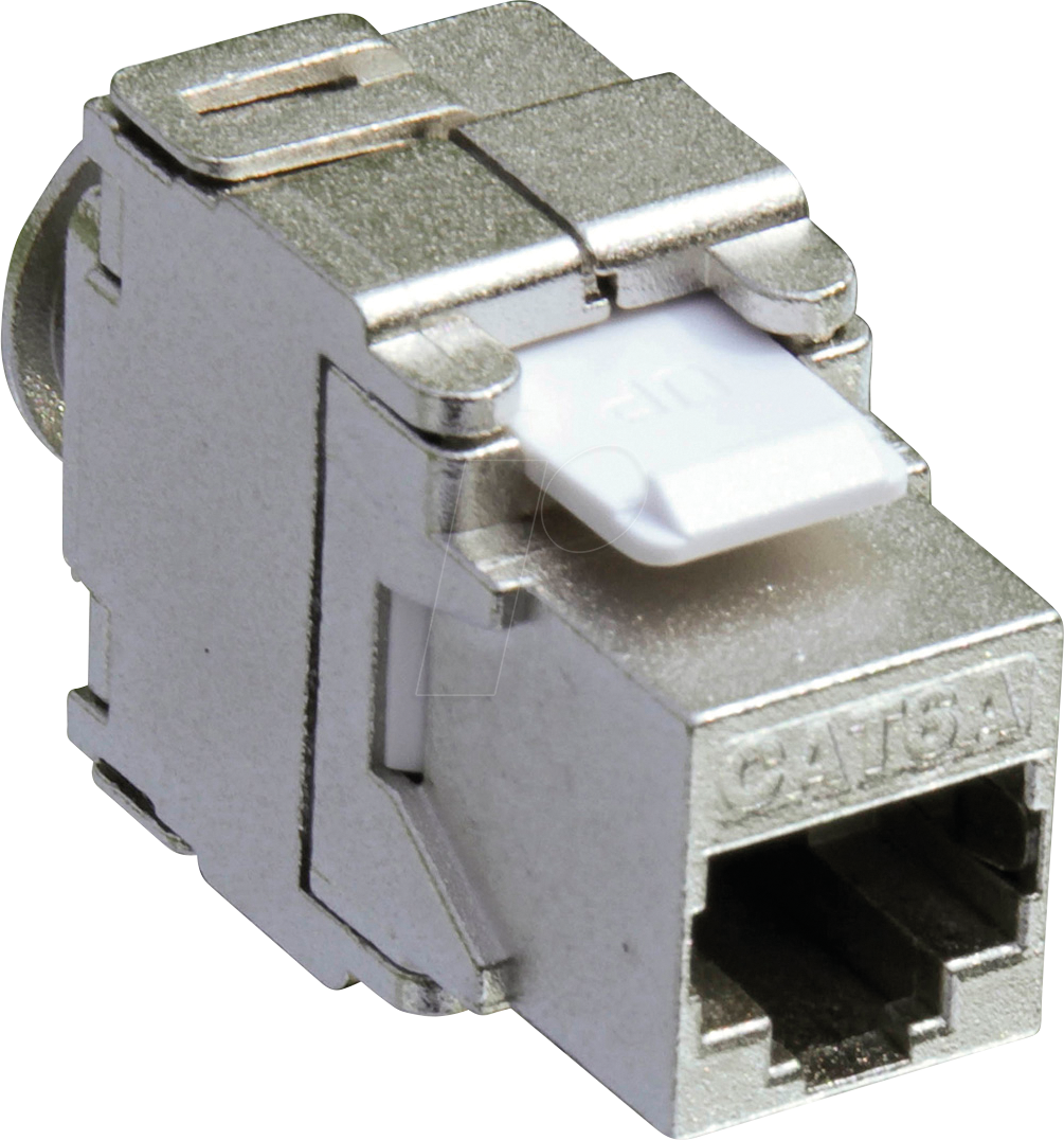 VALUE 26990366 - Keystone RJ45 Buchse > LSA Cat.6a, geschirmt, silber