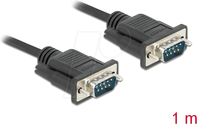 DELOCK 86573 - Kabel Seriell, RS-232, Stecker/Stecker, 1 m