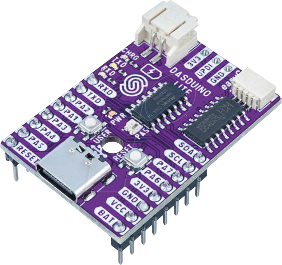 DASDUINO LITE MH - Dasduino LITE, Arduino IDE, ATtiny1604, USB-C, mit Stiftleiste