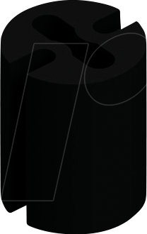 FIS MAH 406 - Abstandshalter für 3+5 mm LEDs, Ø 4,7 x 6,0 mm, PVC, schwarz