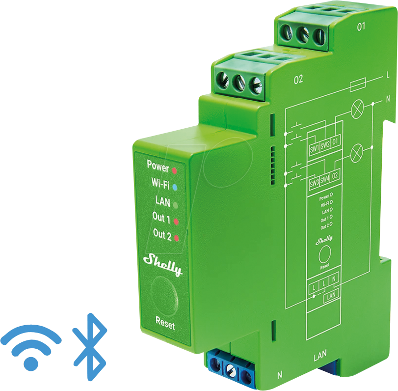 Thumbnail - SHELLY PRO DIM2P - Shelly Pro Dimmer 2PM