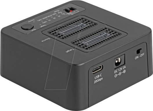 DELOCK 64300 - Copy- / Dock- / Löschstation 2x M.2 NVMe, USB 20 Gb/s