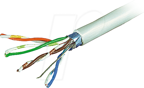 4X2 AWG26/7-100 - CAT-5 Patchkabel, F-UTP, 100 m