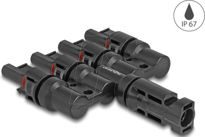 Thumbnail - DELOCK 60026 - DL4 Solar Konnektor 1 x Stecker zu 4 x Buchse