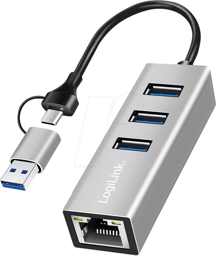 LOGILINK UA0440 - Dockingstation/PortReplicator, USB 3.2 Gen 1, USB-A/-C