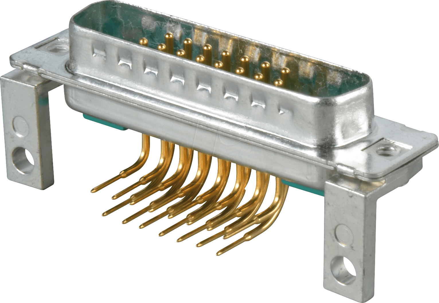 MIX-STW 17W2 - D-SUB-Koax Stecker für Mischbestückung, Print, gewinkelt