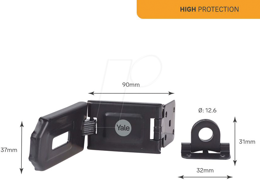 YE Y155B160BK - Überfalle, 160 mm