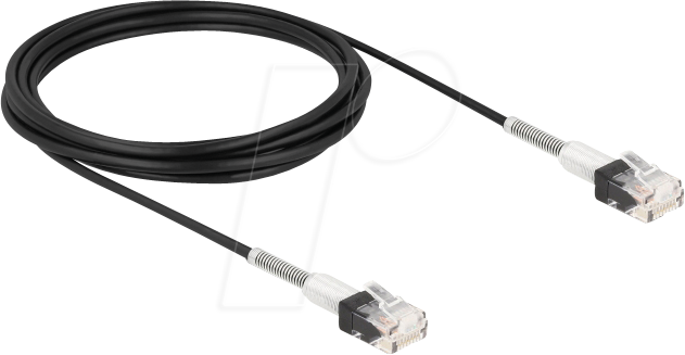 Thumbnail - DELOCK 80391 - Patchkabel Cat.6A UTP Slim 3 m schwarz