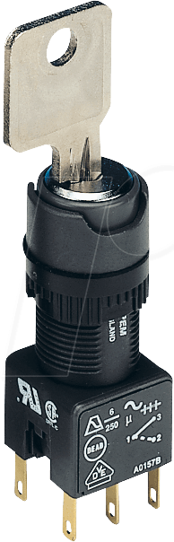 A018-325 - Schlüsselschalter, schaltend, rund