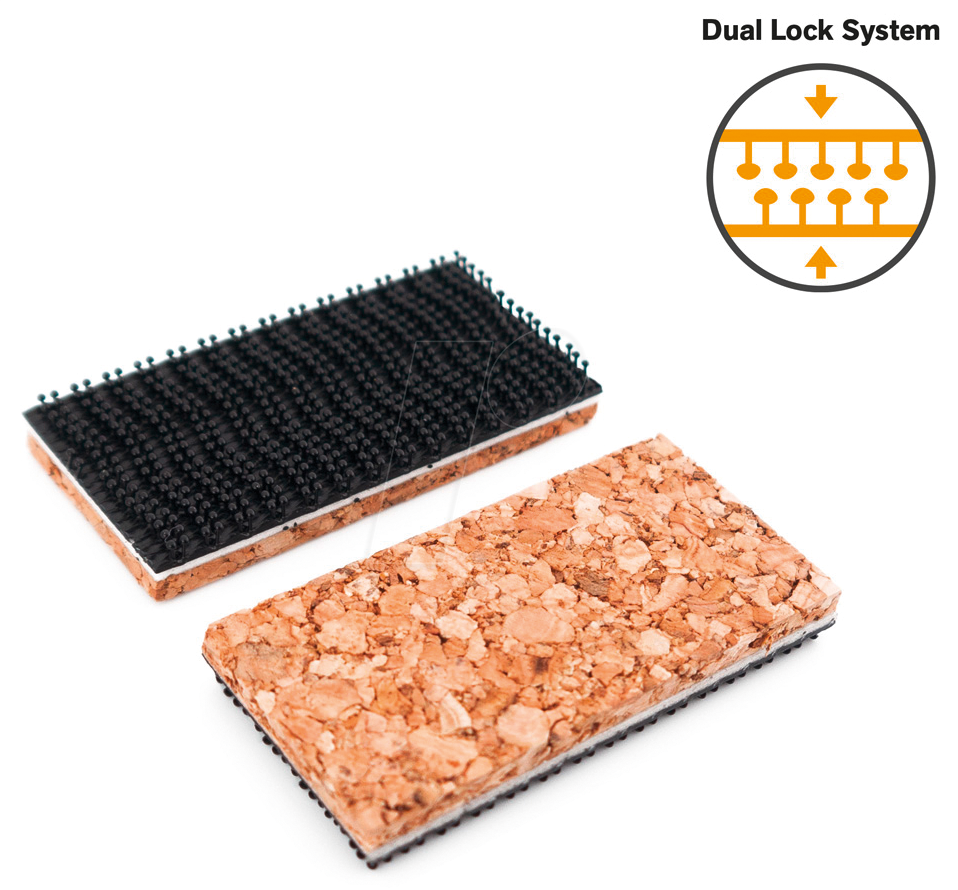 Thumbnail - BERN 9 900 K50K1 - Schonbacken mit Klettverschluss, Kork, 50 mm, 1 Paar