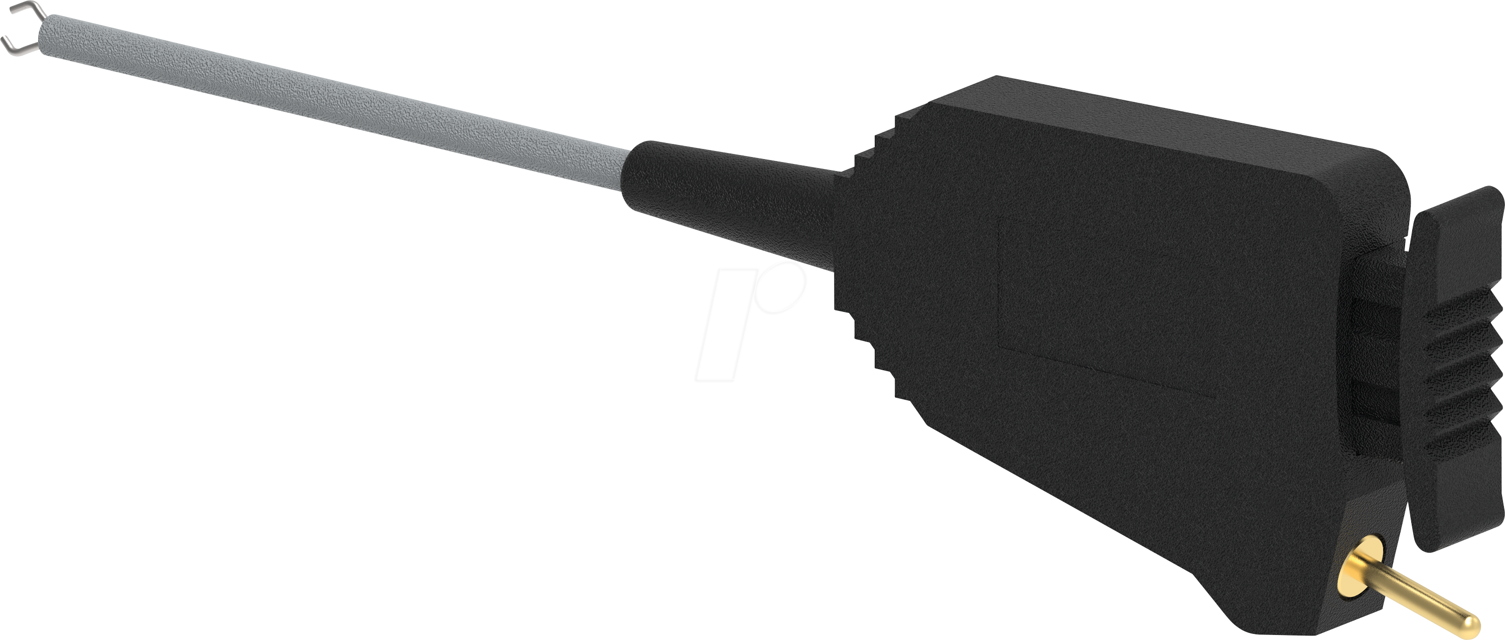 PJP 6606-080N - SMD Klemmprüfspitze, schwarz, flexibel