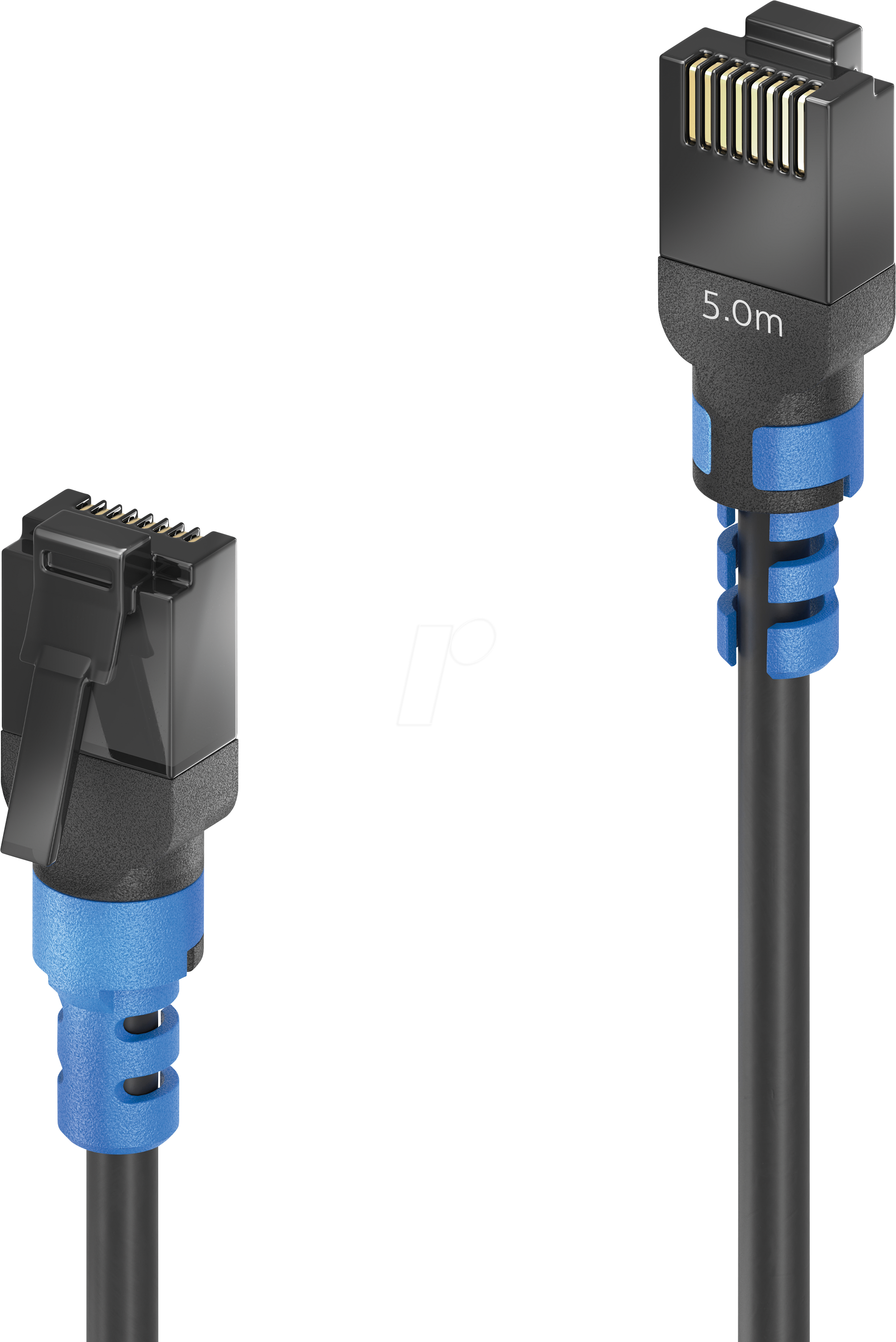 PURE FIPC100050 - Patchkabel, Cat.6a, U/UTP, schwarz, 5 m