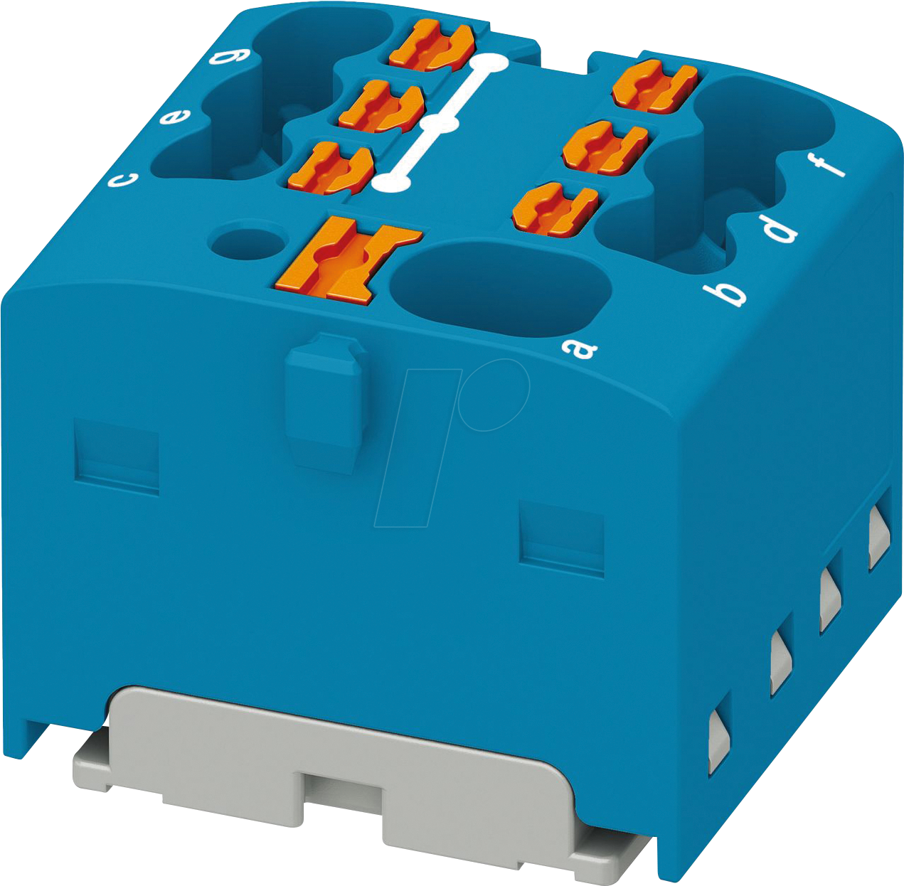 PHOE 1047467 - Verteilerblock PTFIX, 4/6x1,5, blau