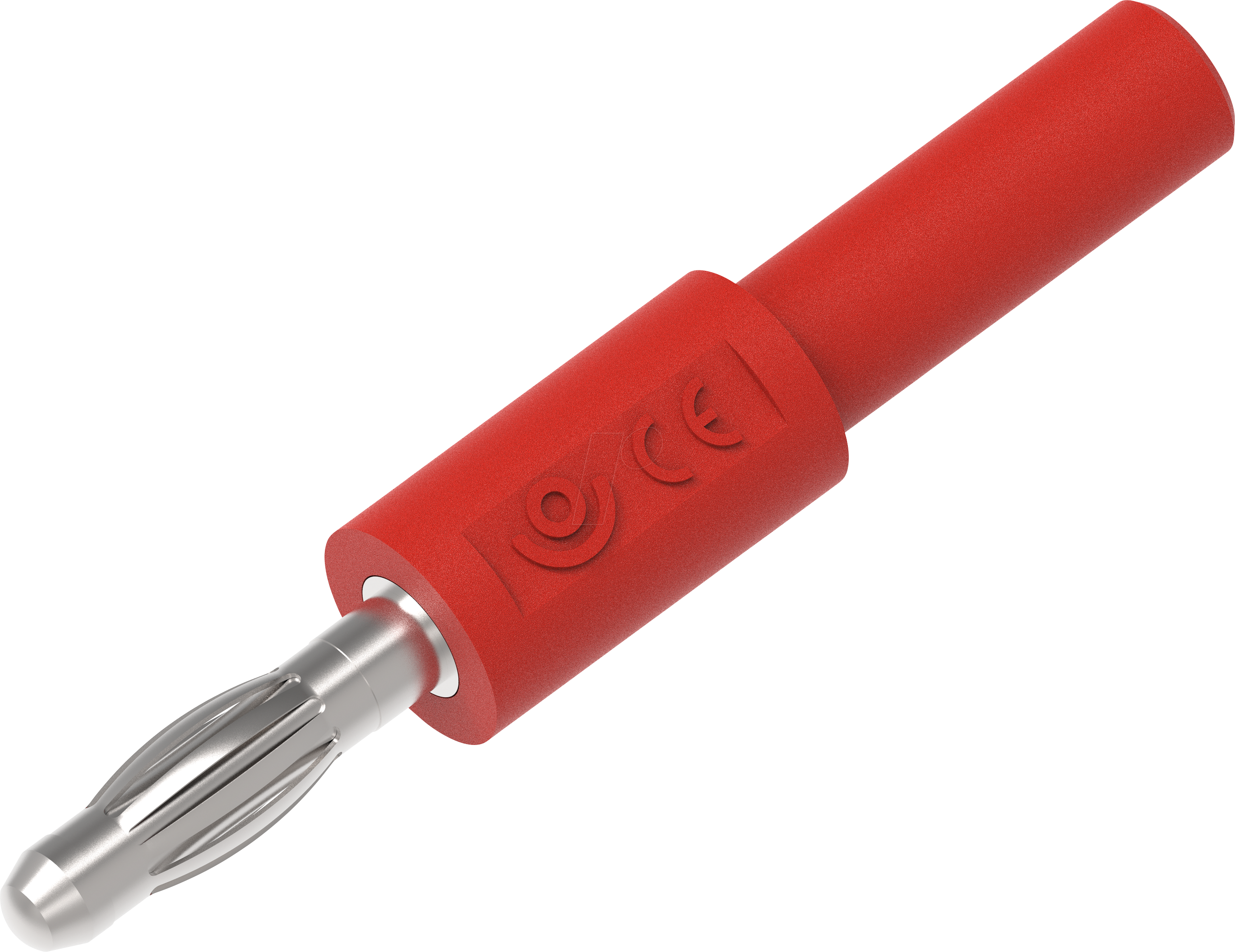 PJP ADA1057-R - Steckadapter, 4 mm Stecker / 4 mm Buchse, rot