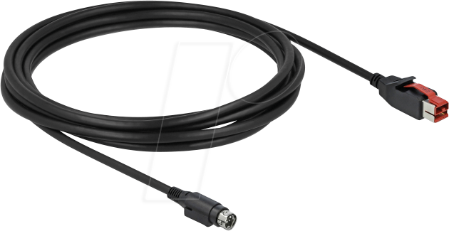 DELOCK 85947 - PoweredUSB Kabel, 24 V > Mini-DIN 3 Pin, 3 m