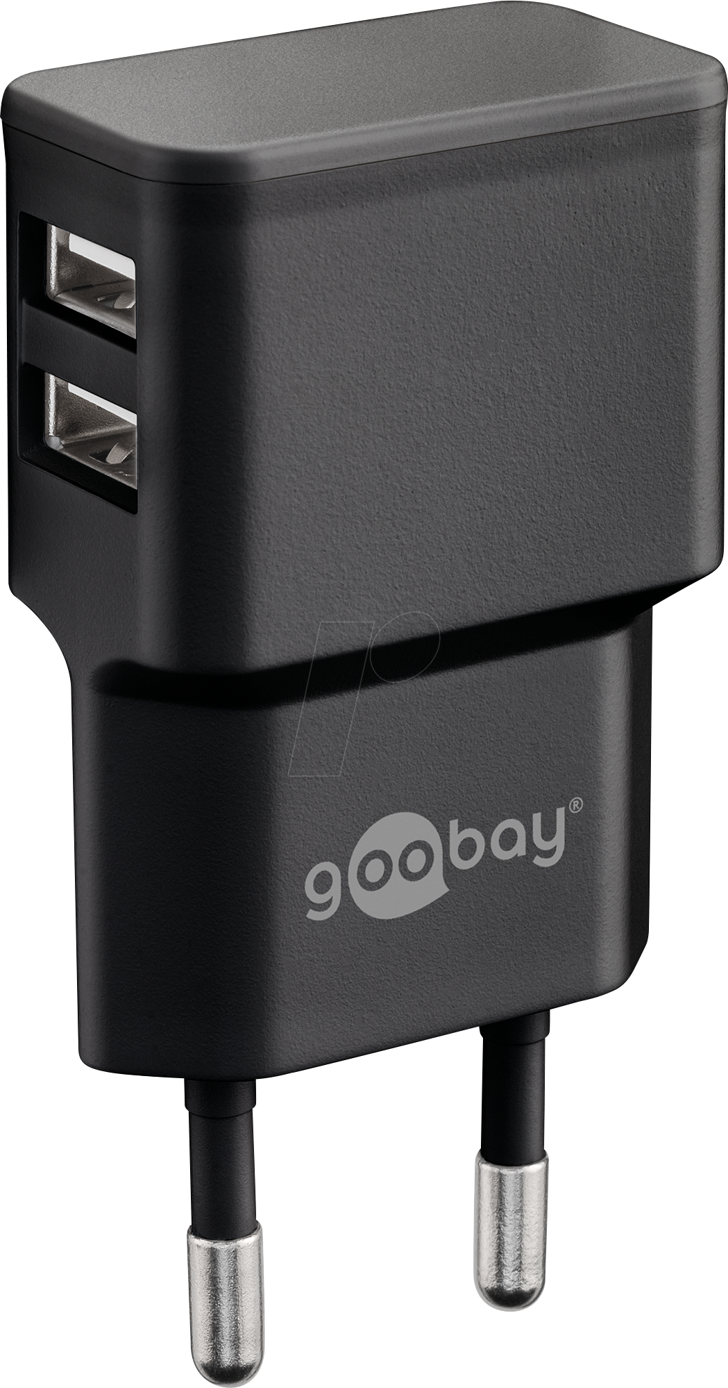 Thumbnail - GOOBAY 44951 - USB-Ladegerät, 5 V, 2400 mA, dual, schwarz