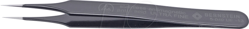 Thumbnail - BERN 5 049 UF 13 - SMD-Pinzette ULTRA FINE, gerade, sehr spitz, 110 mm, ESD