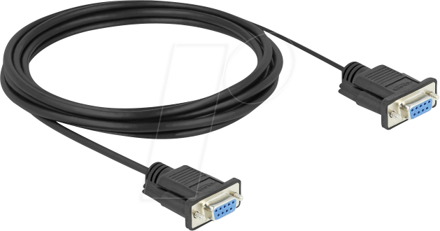 DELOCK 86825 - D-Sub9 Buchse-Buchse mit schmalem Stecker 3 m