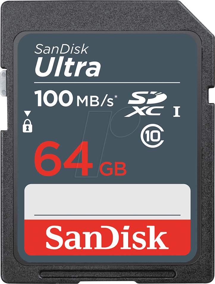 SDSDUNR064GGN3IN - SDXC-Speicherkarte 64GB, SanDisk Ultra