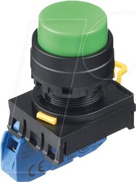 ID YW1BA2E10G - Einbautaster YW, 29 mm , 1 NO, schwarz