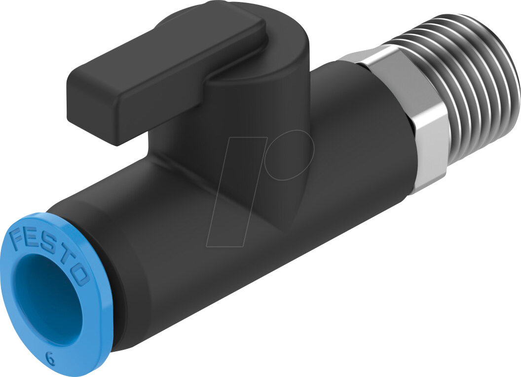 FESTO 153487 - Kugelhahn, 2/2, bistabil, für Druckluft, 560 l/min, R1/8 QS-6