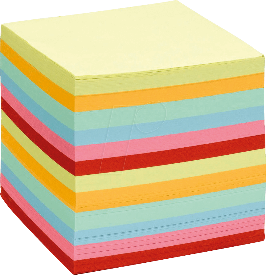 NTZ 700FS - Notizzettel, 90 x 90 mm, 700 Blatt, farbig