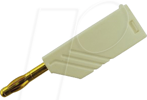 LAS N WS AU WS - Turmstecker, bis 1,5mm², weiß, vergoldet