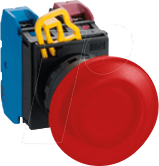 ID YW1LM4E10Q4R - Beleuchteter Einbautaster YW, 40 mm , 1 NO, schwarz