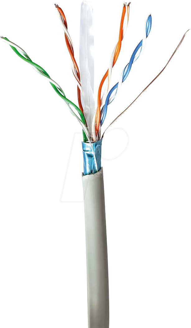 N CCBG8522GY100 - Cat.6 Netzwerkkabel, F/UTP, grau, 100 m