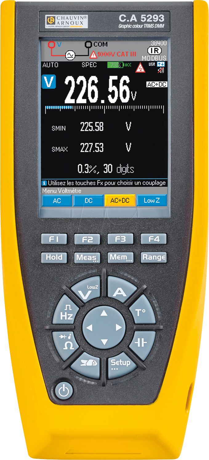 Thumbnail - CHAU P01196803 - Multimeter C.A 5293, 10000 Counts, TRMS, grafisch, USB