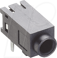 LUM 1501-05 - Klinkeneinbaubuchse, 2,5 mm, Stereo, 3-pol