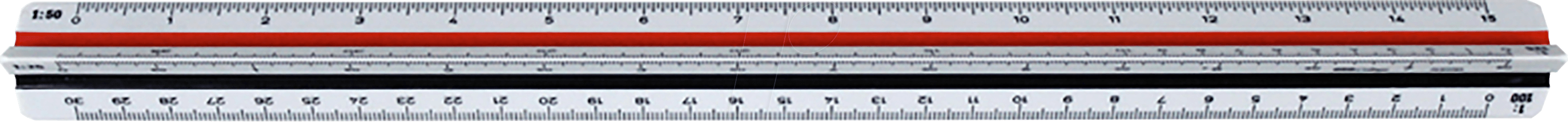 AR 23702 - Dreikantmaßstab, 1:20/25/50/75/100/125, College