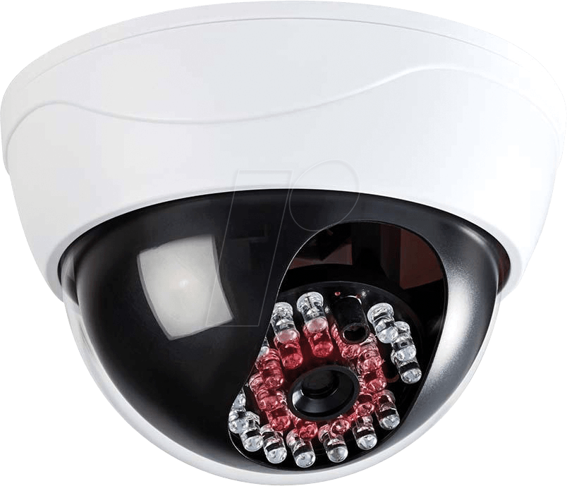N DUMCD20WT - Dummy-Überwachungskamera, Dome, IP44, weiß